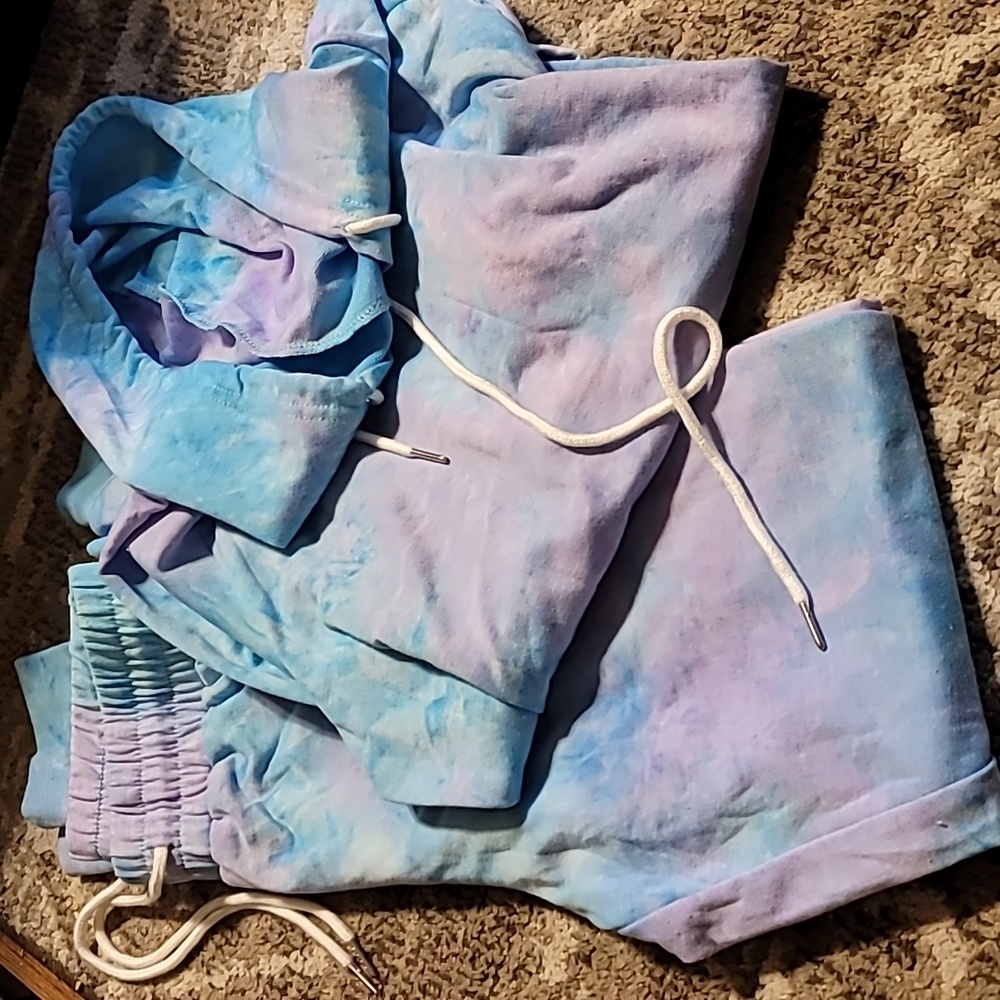 Blue/Purple 2 piece jumpsuit